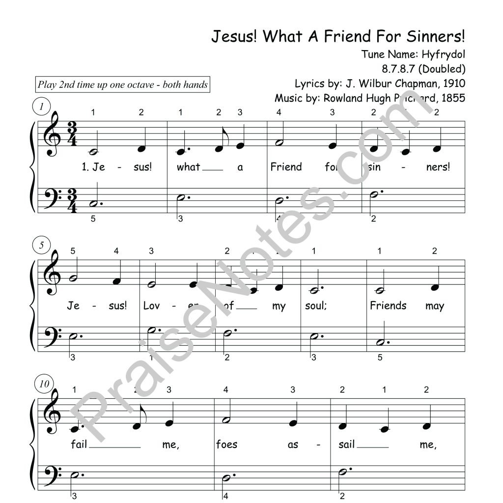 jesus faithful friend of sinners chords